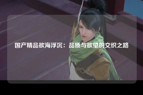 国产精品欲海浮沉：品质与欲望的交织之路